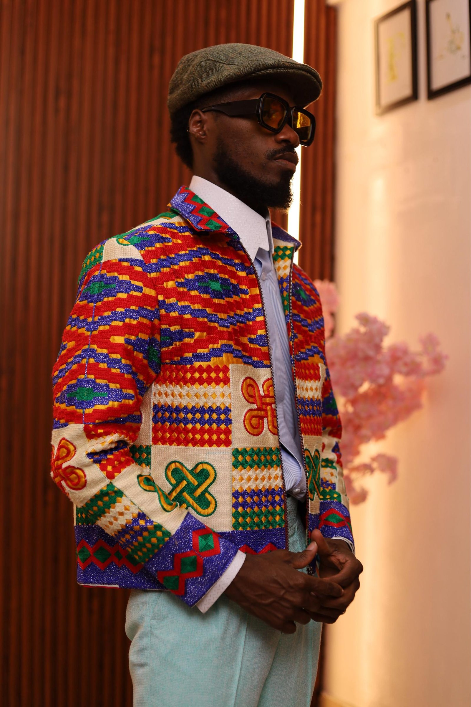 Kente Crop Jacket - Image 3