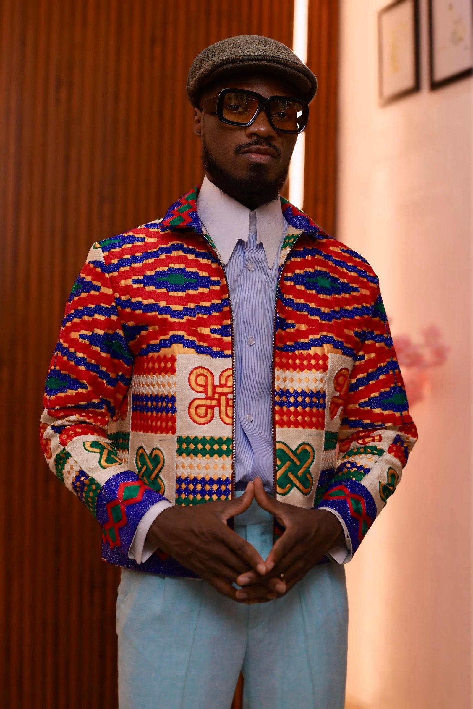 Kente Crop Jacket