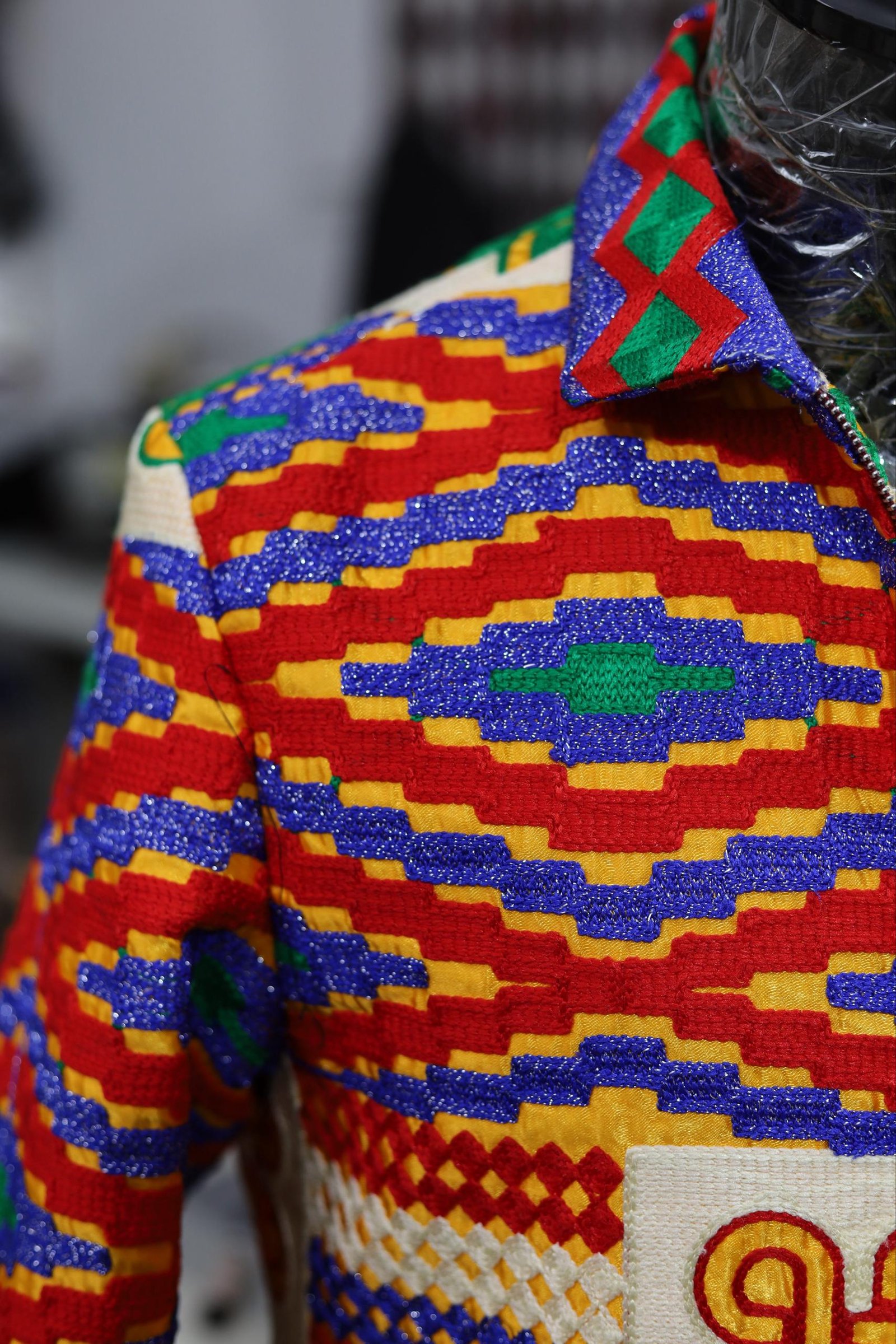 Kente Crop Jacket - Image 5